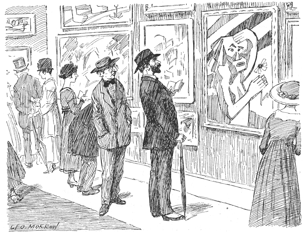 AT THE EXHIBITION OF THE 'FORERUNNERS' SOCIETY.'