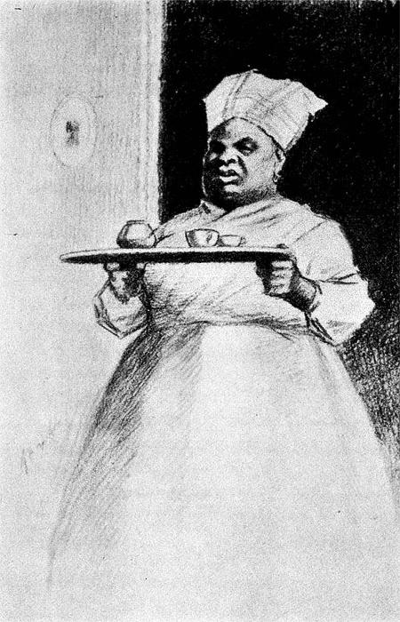 "MAMMY PEGGY
CAME MARCHING IN LIKE A GRENADIER."