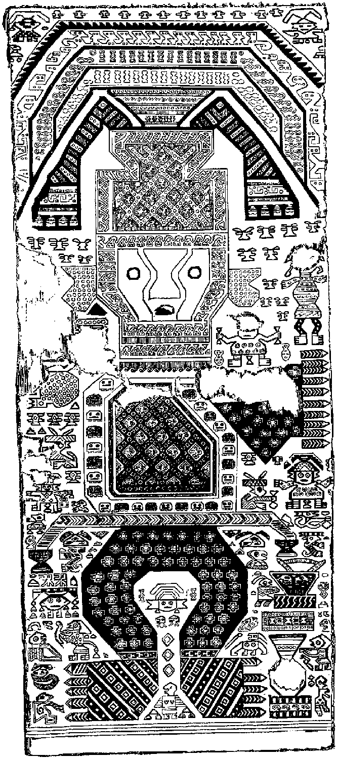 Fig. 342. Human figure in Peruvian gobelins