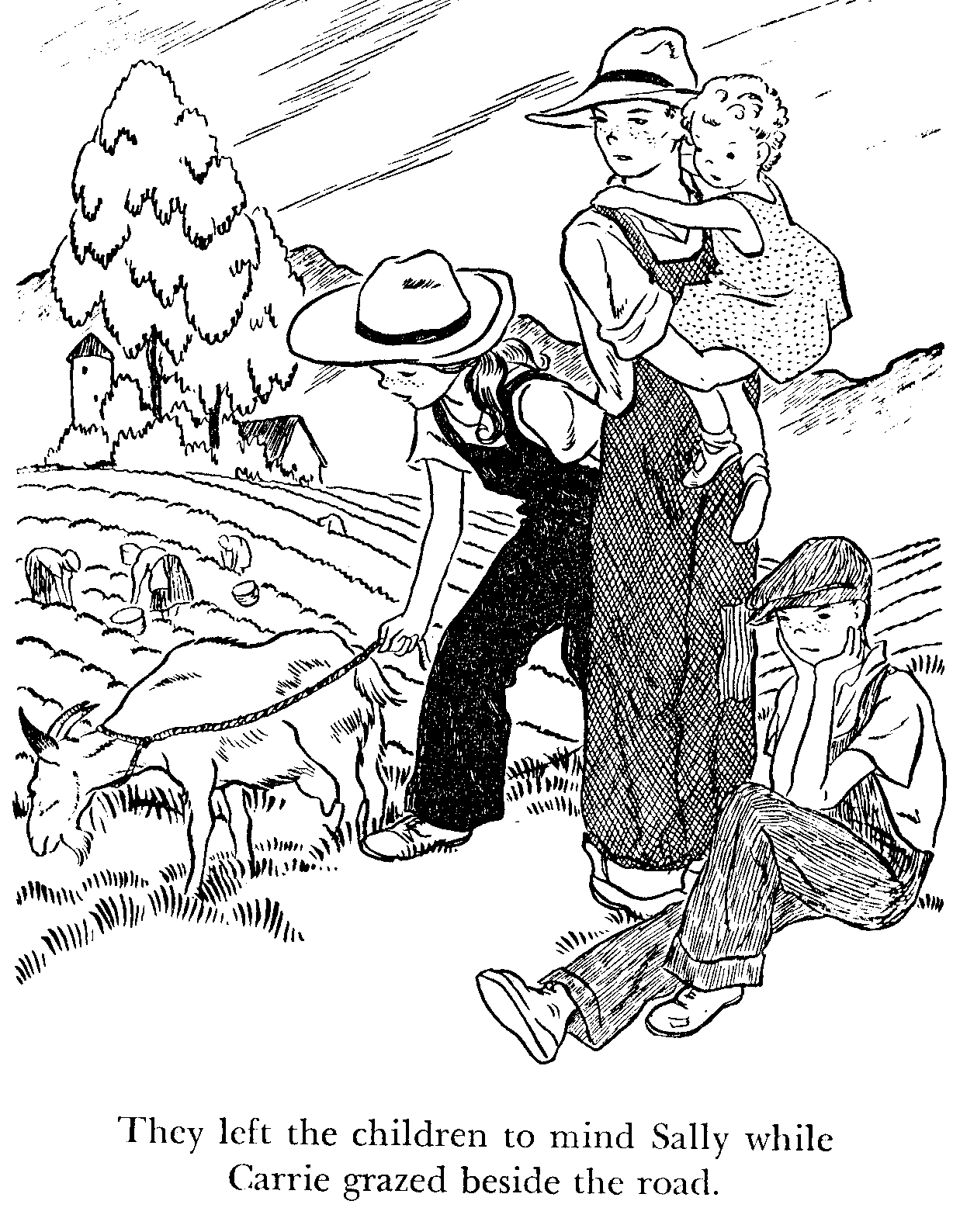 Illustration: Waiting at the roadside