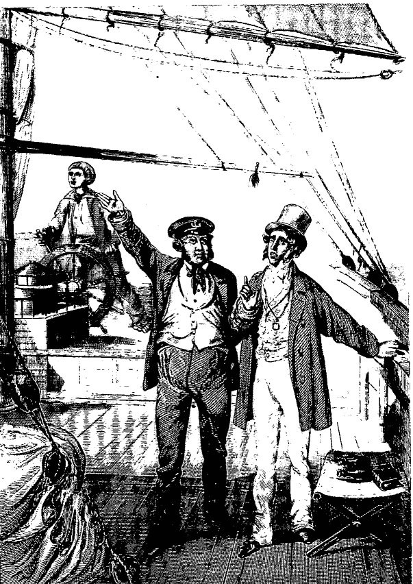 «Eh bien! Milord, vous ne vous plaindrez pas; voilà un
beau temps.»