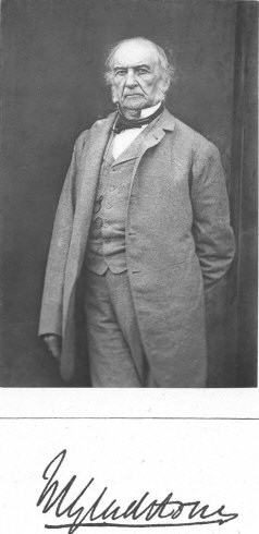 W. Gladstone.  Photographed by John Moffat, Edinburgh. 
1884