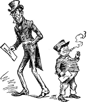 THE MESSENGER-BOYS MADE MORE OUT OF IT THAN THE
STOCKHOLDERS.