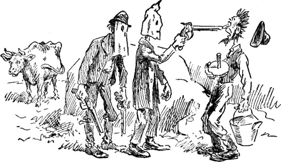 EXCEEDINGLY MORTIFYING TO THE CITIZEN WHO WENT TO MILK
WITHOUT HIS GUN.