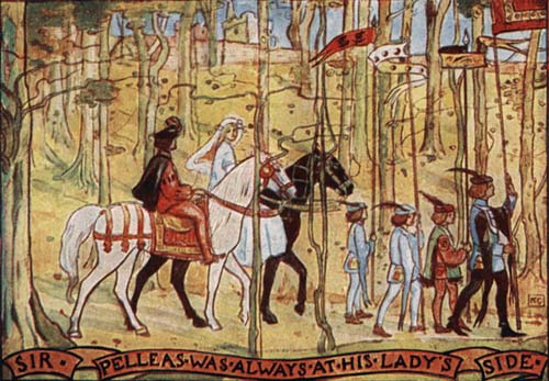 SIR PELLEAS WAS ALWAYS AT HIS LADY’S SIDE
Page 49