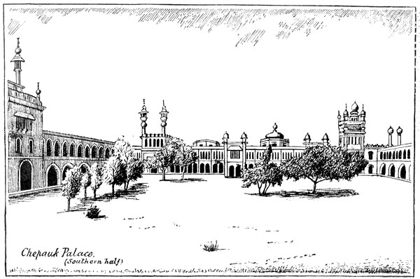 Chepauk Palace.
(Southern half)
