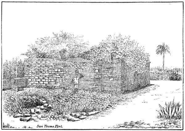 San Thomé Fort.

A PORTION OF THE EXTENSIVE RUINS IN THE GROUNDS OF 'LEITH CASTLE,' SAN
THOME