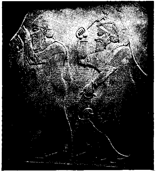 Sculptured relief of the reign of Assur-nazir-pal.