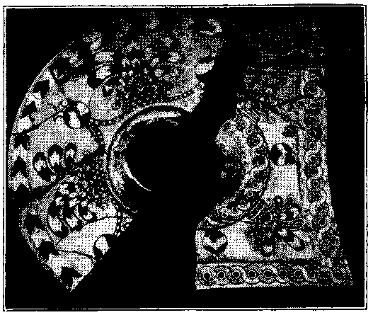 Architectural ornaments of patinted terra-cotta;.