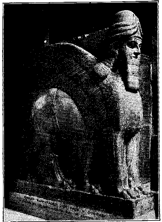 Colossal winged and human-headed Lion.