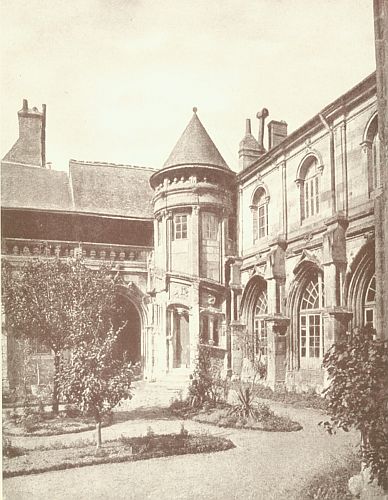 Neurdein Freres, Photo.   Staircase and Clo&icirc;tre de la Psallette, St. Gatien