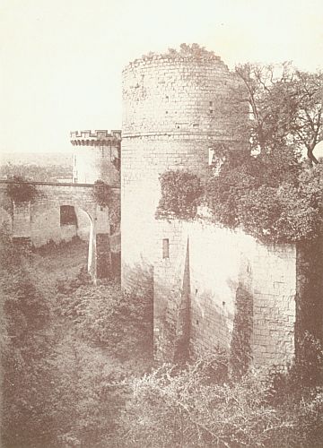 Neurdein Freres, Photo.   Ruins of Ch&acirc;teau of Coudray at Chinon