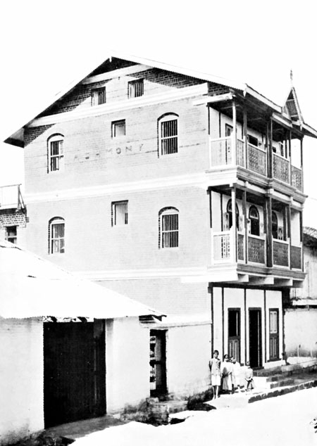 A Modern House in Poona City, Built by one of the
Indian Clergy.