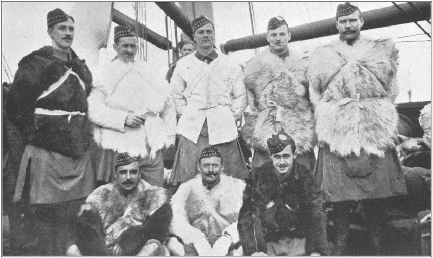 Aboard Ship in Winter Garb