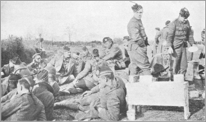 The Muster of the 48th Highlanders after Battle of St. Julien