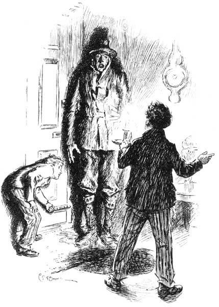 '"Come into the kitchen," said Oswald, "you can drip
there quite comfortably."'—Page 52