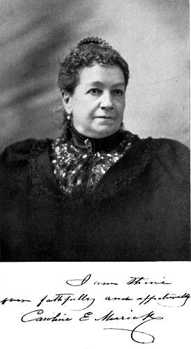 Caroline E. Merrick (Signed: "I am thine ever faithfully
and affectionately Caroline E. Merrick")