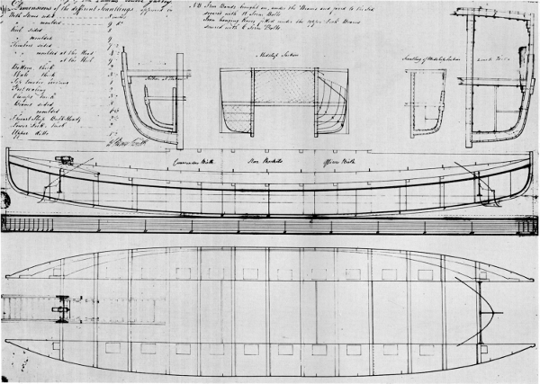 Figure 13.&mdash;Lines of Taurus. From the Admiralty
Collection of Draughts, National Maritime Museum, Greenwich.