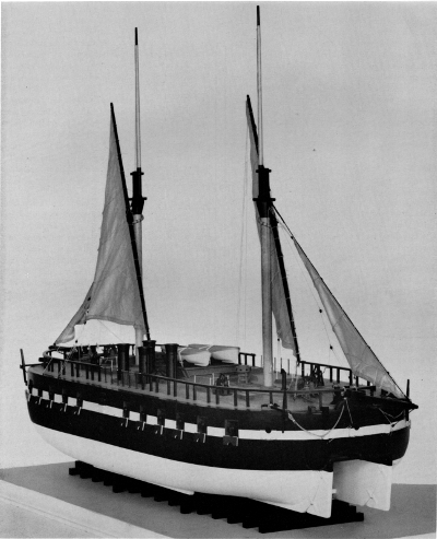 Figure 19.&mdash;Model of Steam Battery in the Museum of
History and Technology. (Smithsonian photo 63990-E.)