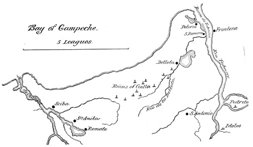 Fig. 1.&mdash;Map of the Ruins of Cintla.
