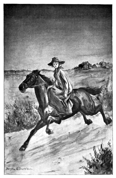 "FOR SALLY NEITHER DREW REIN NOR DID HOTSPUR ONCE BREAK
HIS LONG, SPLENDID STRIDE."