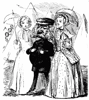 Mr. Punch with two ladies