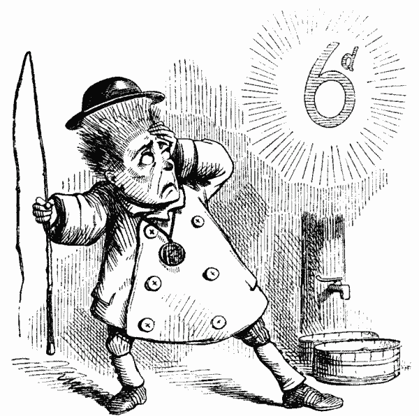 cartoon, cabman visualising 6d.