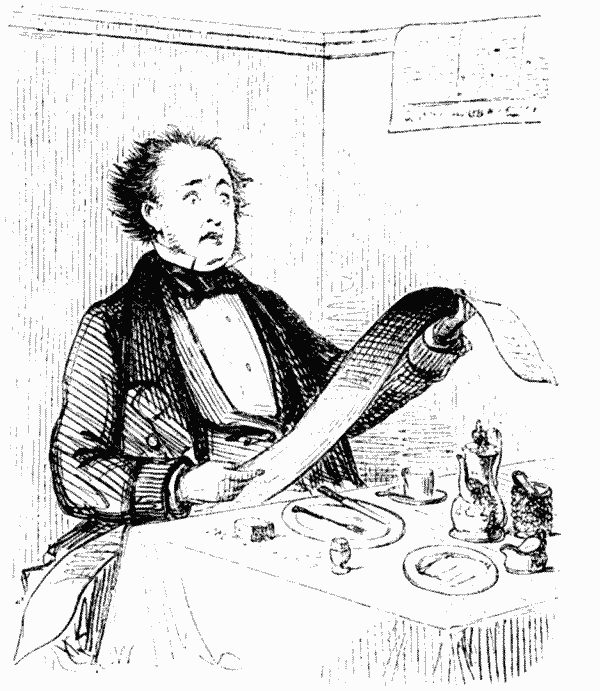 MYSELF, AS I APPEARED ON PERUSING
MY HOTEL BILL