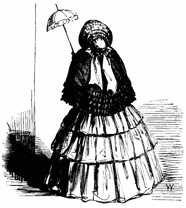 Lady in long dress