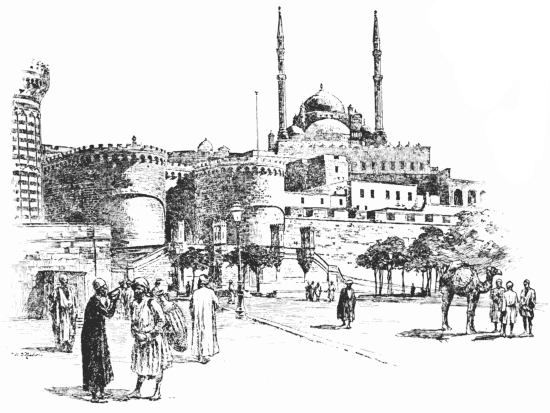 OUTER ENTRANCE OF THE CITADEL, CAIRO
From a photograph by Sebah, Cairo