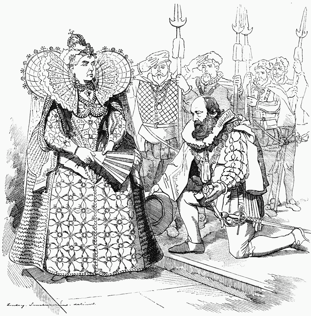 LORDLY CECIL ENTERTAINS HIS SOVEREIGN