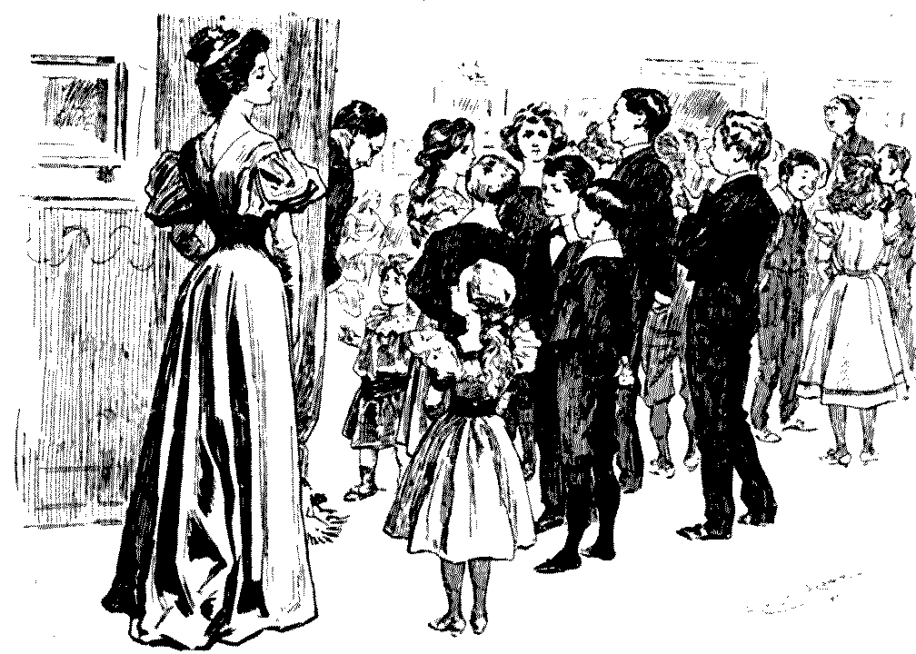 At a Christmas Juvenile Party