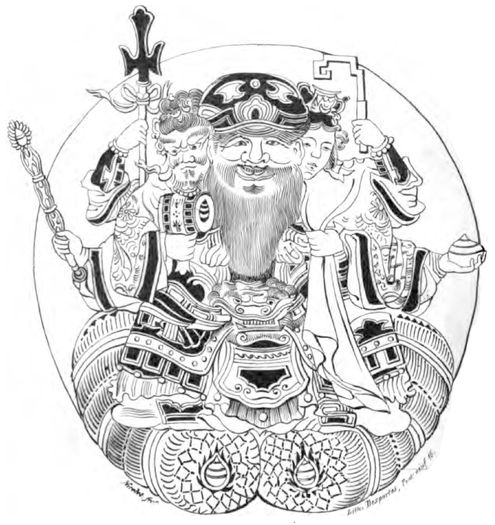 DESSIN DE DIVINIT JAPONAISE.