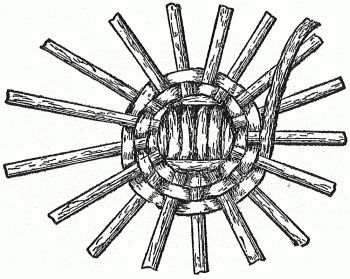 "This weaving process makes the spokes stand out like wheel spokes"