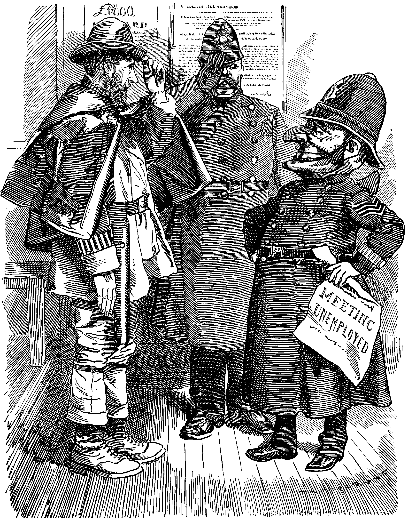 Sergeant Punch (inspecting would-be ex-Unemployed).