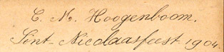 C. M. Hoogenboom,
Sint-Nicolaasfeest. 1904.
