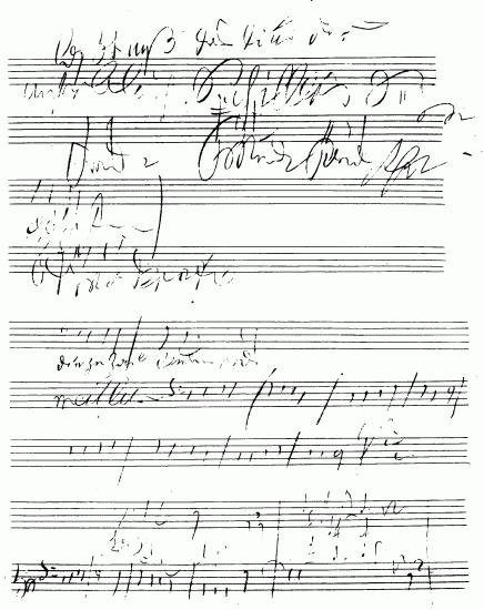 N 2.

First Sketches of the Vocal Subjects of Beethoven's 9th Symphony.