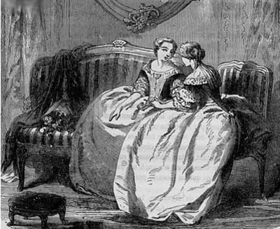 Elle courut chez Louise pour l'entraner chez la reine.