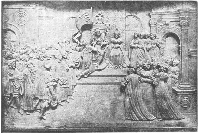 MAXIMILIAN'S MONUMENT AT INNSBRUCK, MARBLE RELIEVI.

(From a Photograph of the Original.)