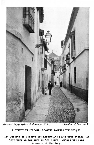 A street in Cordova, looking towards the Mosque