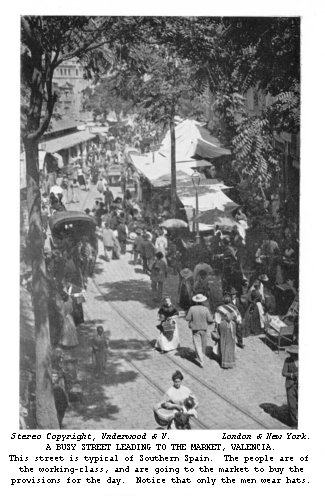 A Busy Street Leading to the Market, Valencia