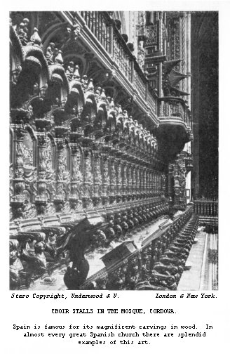 Choir stalls in the Mosque, Cordova