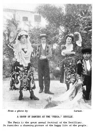 A group of dancers at the “Feria,” Seville