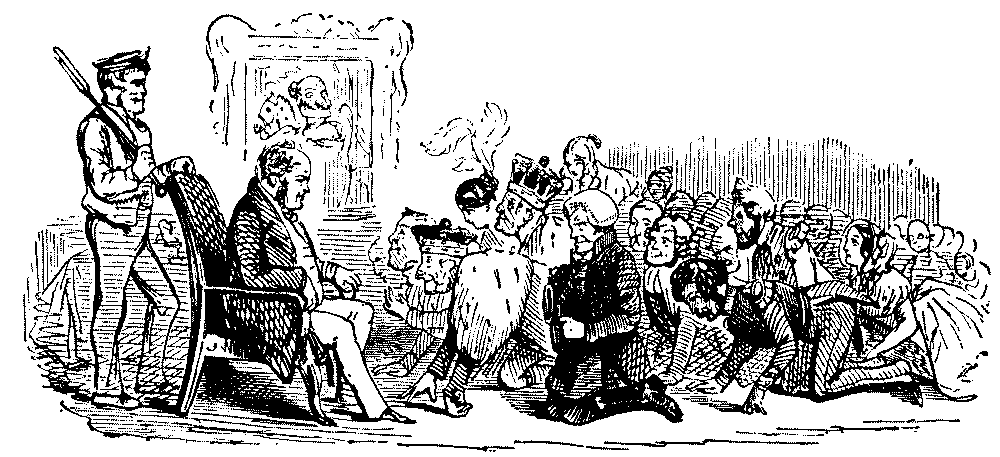 Hudson with followers at his feet.