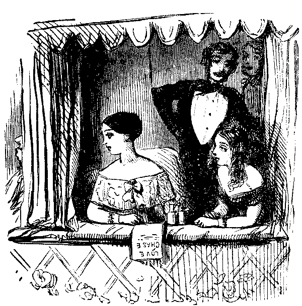 Man and women in evening dress.