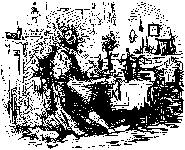 Writer at his desk.
