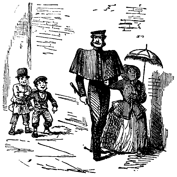 Man in wide shouldered cape.