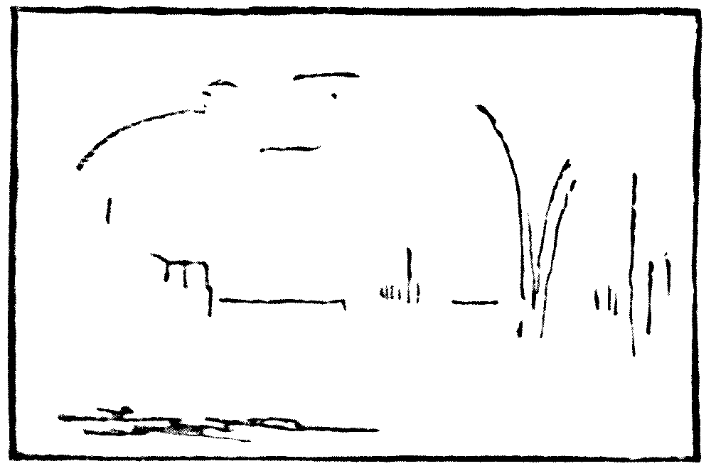 Signed sketch by J. M. W. Turner, R.A.