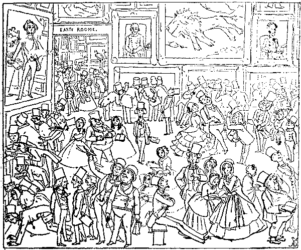 Scene in an art gallery