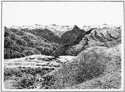 THE MOUNTAINS OF DIZ AND TAL, FROM THE PASS ABOVE
QUDSHANIS

Looking across the Zab Gorge, which at this point is about 3,000 feet
deep